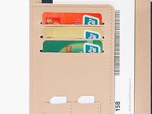 slim rfid leather passport wallet cover for travel women