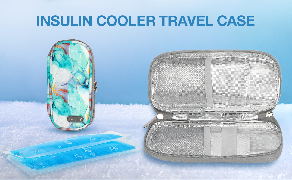 diabetes kit bag carry case organizer for home diabetes pen travel case supply case testing case 