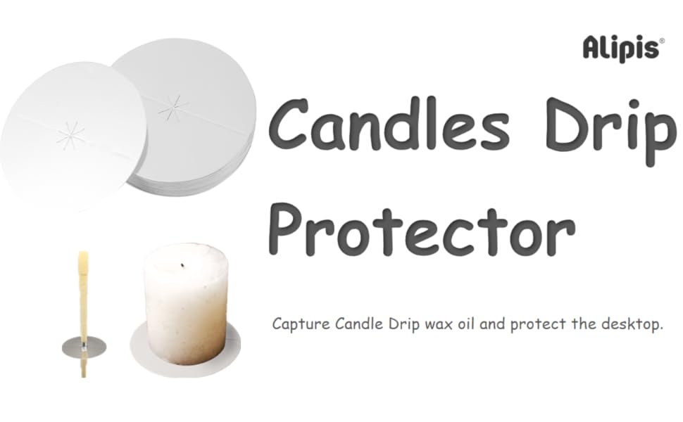 Alipis 35Pcs Candles Drip Protectors, Aluminized Paper Candle Holder