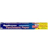 Reynolds Kitchens Stay Flat Parchment Paper Roll, Non Curling Baking Parchment Paper for Baking a...