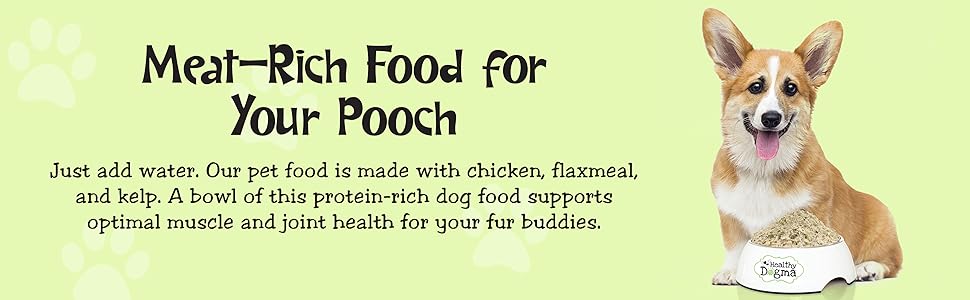 Healthy Dogma - PetMix Dehydrated Dog Food for Allergies - Grain Free, Freeze Dried, Raw, Homemade Dog Food (Chicken Dinner, 2 lbs) 12 dry dog food grain dry grain natural grain free dog food grain free chicken grain  food large