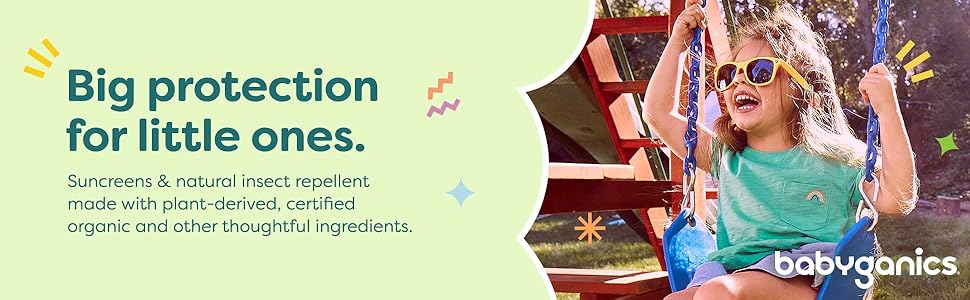 Sunscreens & natural insect repellent made with plant-derived, certified organic & other ingredients