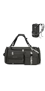 Gym Duffle Bag Backpack 3-Way Sports Duffel Bags for Men with Shoe Compartment