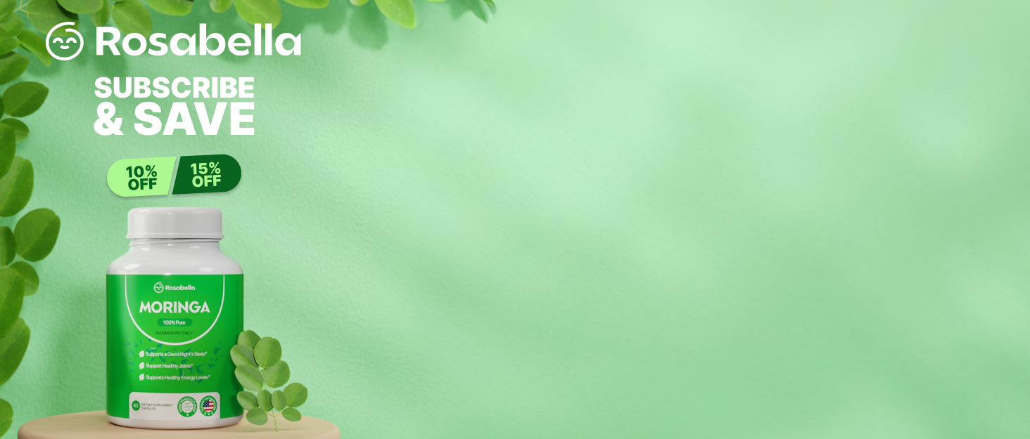 rosabella moringa capsules morning antioxidant superfood energy skin health amino acid powder