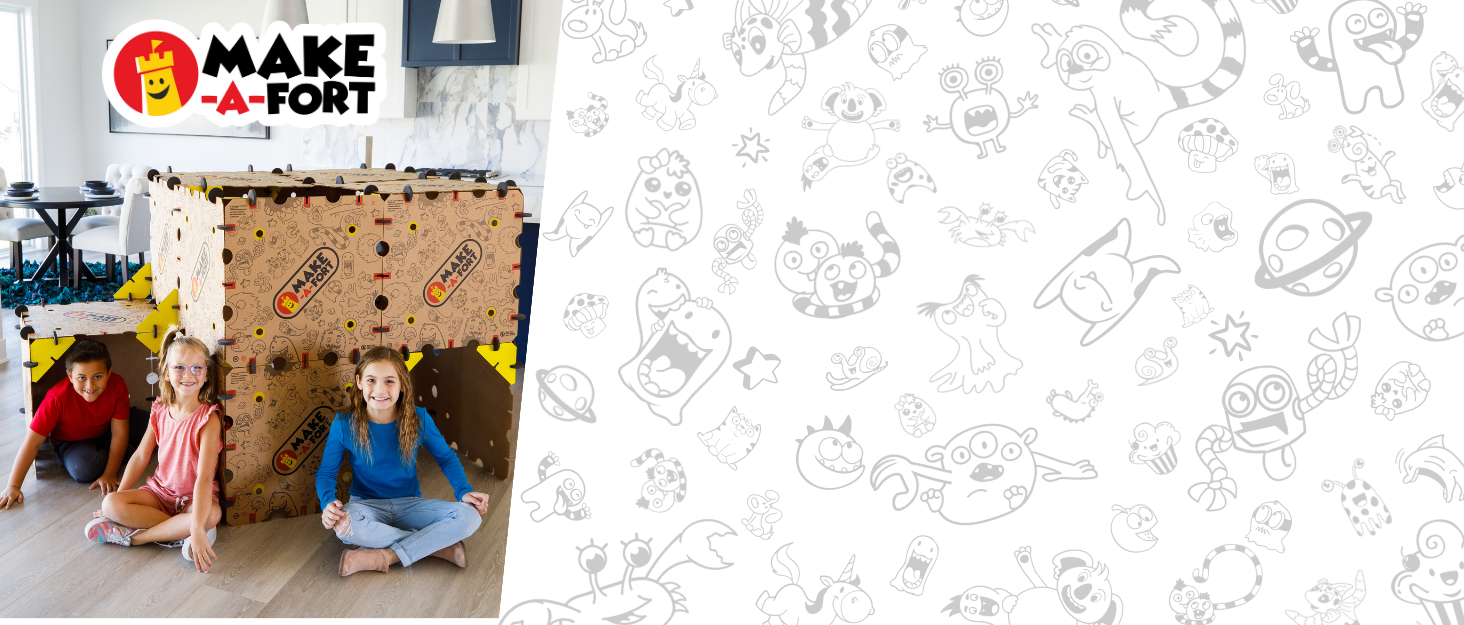 Make-A-Fort Explorer Kit ! Build Really Big Forts for Kids ! Endless Play for Ages 4 10 Make-A-Fort, Cardboard Fort, Box Castle, Cardboard Castle, Box Maze, Gift ideas for kids, STEM Toy