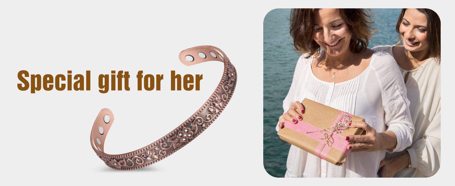 Pulsera de cobre para mujer