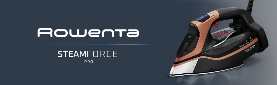 Rowenta Steam Force Pro Stainless Steel Soleplate Steam Iron