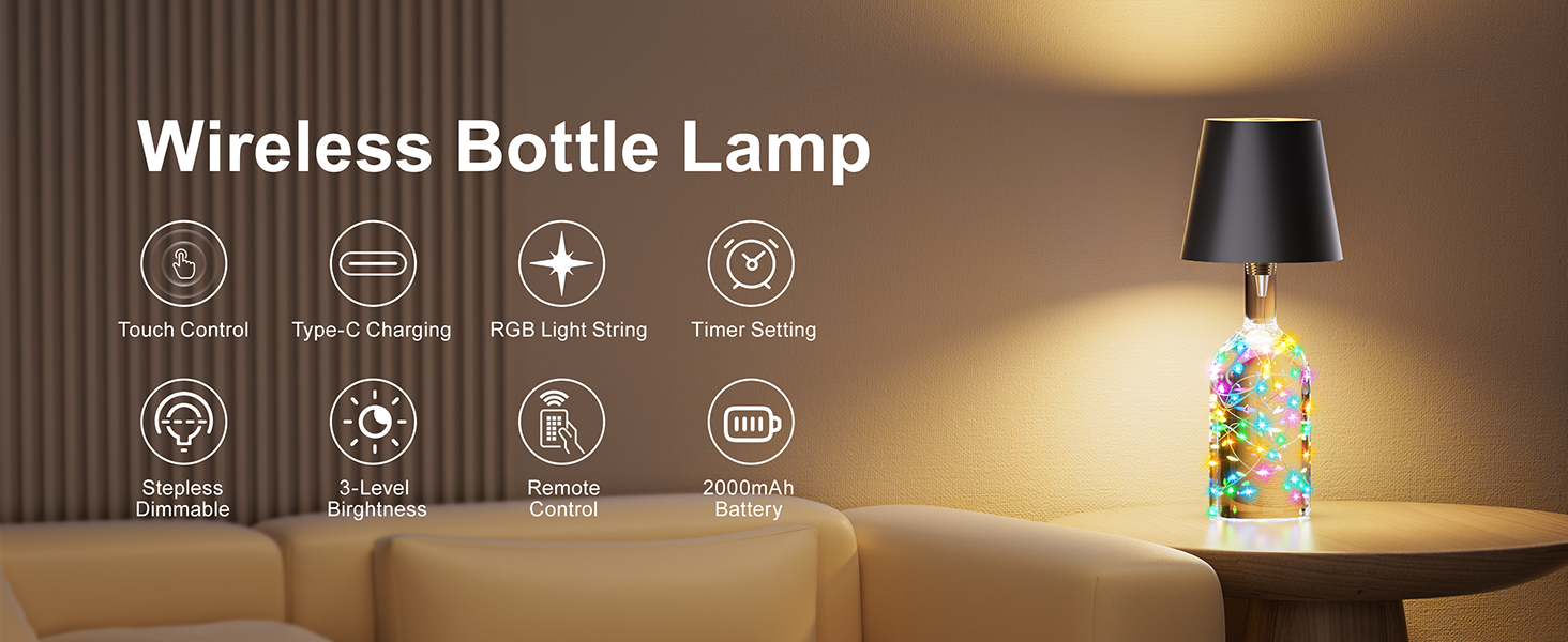 bottle lamp shade