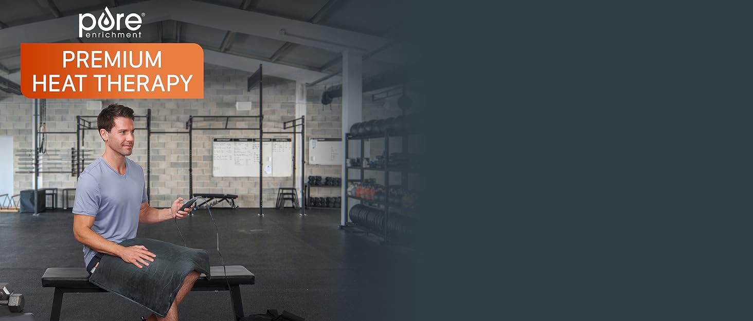 pure enrichment, heating pads, heat therapy, fast muscle relief, back pain, neck pain, muscle pain,