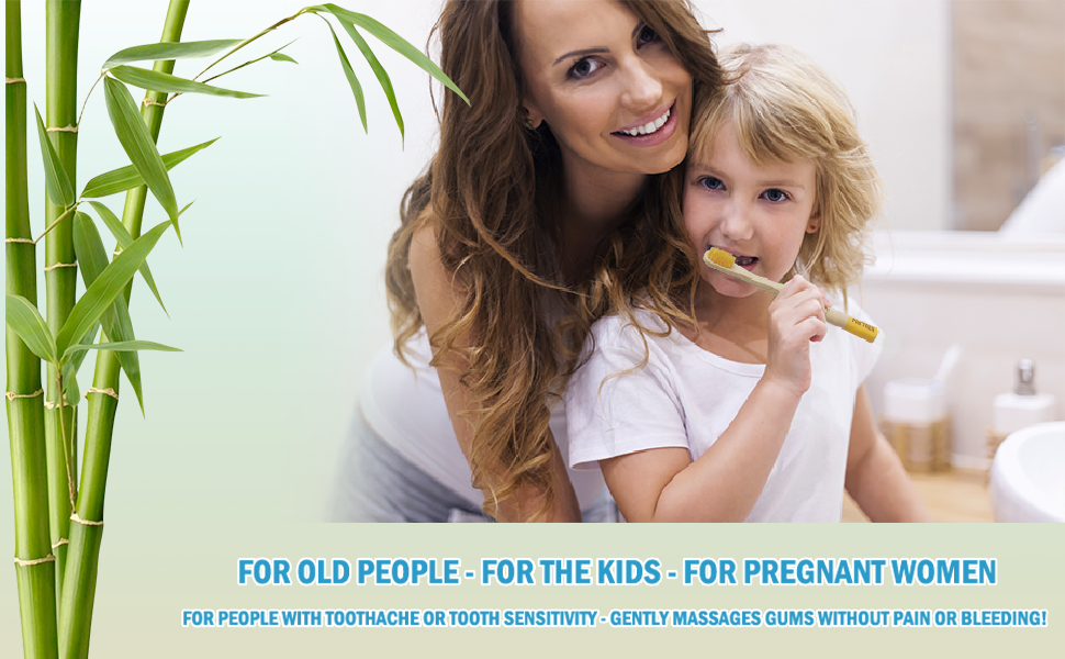 Kids Bamboo Toothbrushes 