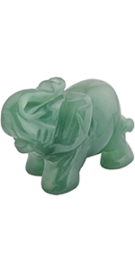 grün Aventurin Elefant Figur