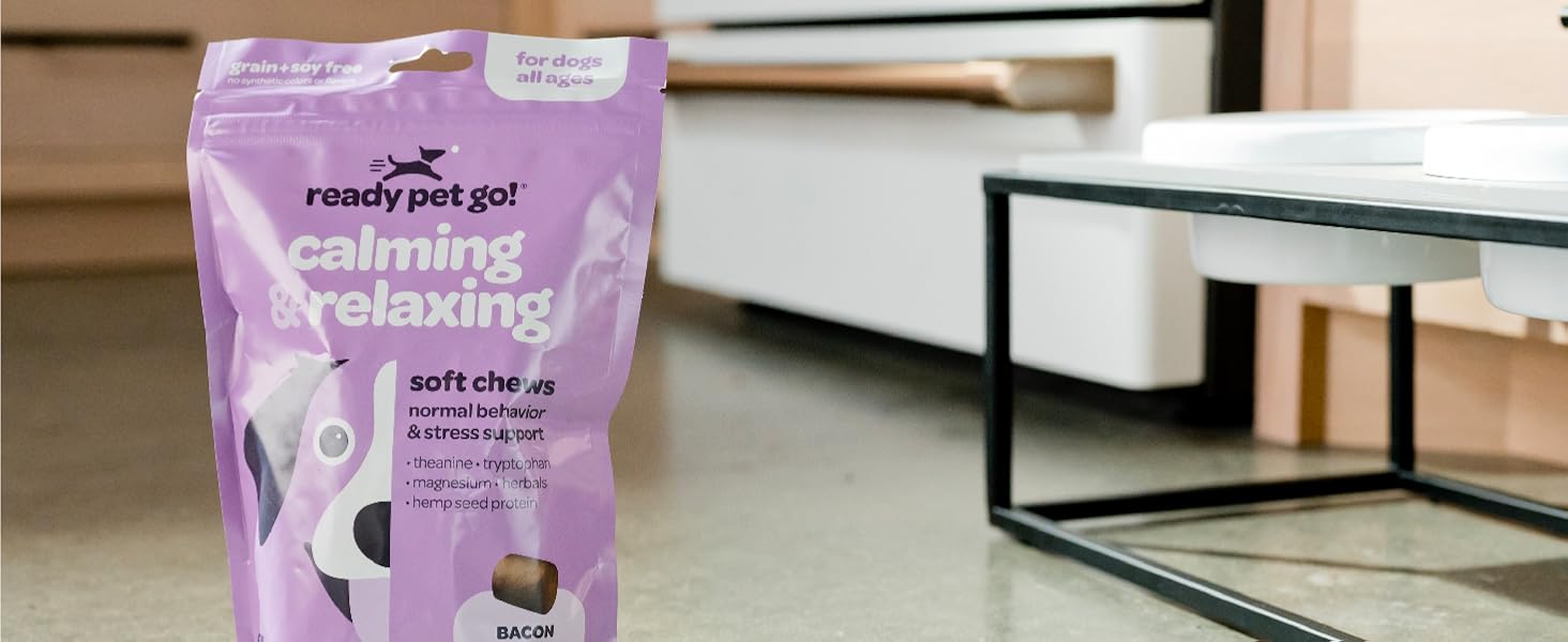 calming chews for dogs l theanine anxiety dog treats composure happy gut skin support