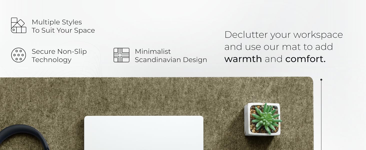 minimalist Scandinavian style, secure non-slip, warmth and comfort for any space