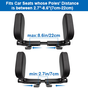 car headrest pillow neck booster car seat 40-100 lbs ergonomic car accessories for women interior 