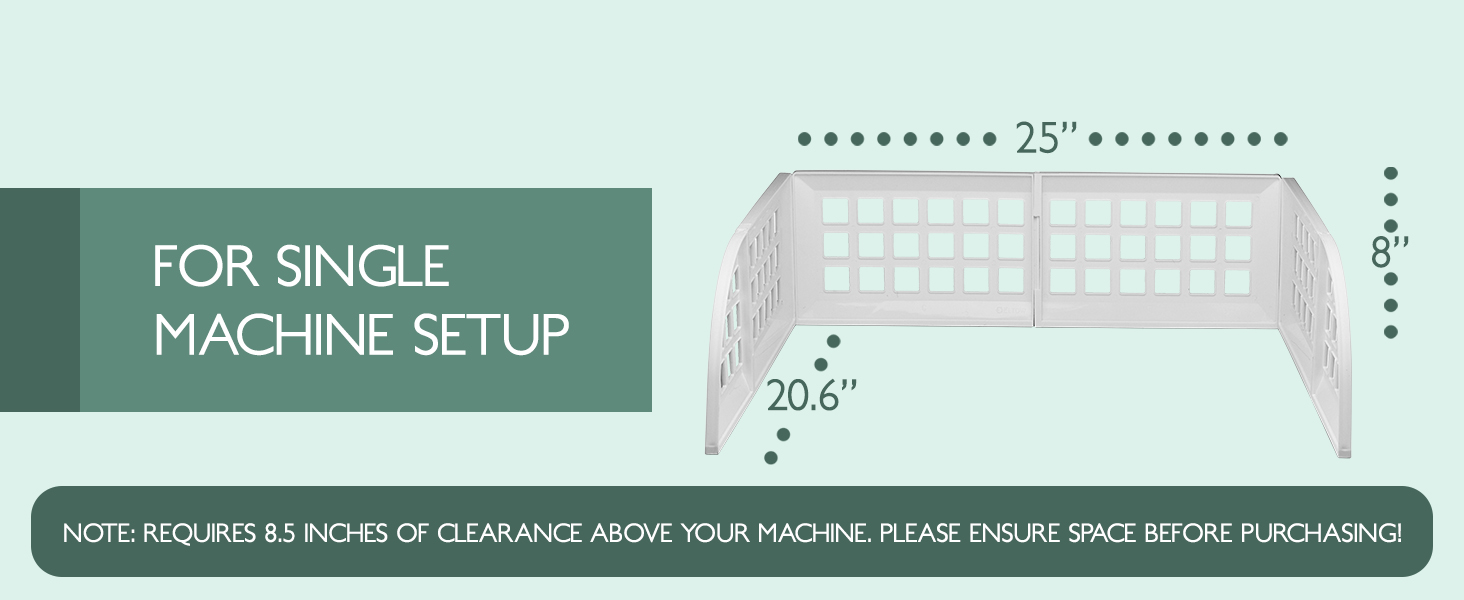 ELTOW Laundry Guard, Fence for Washer/Dryer to