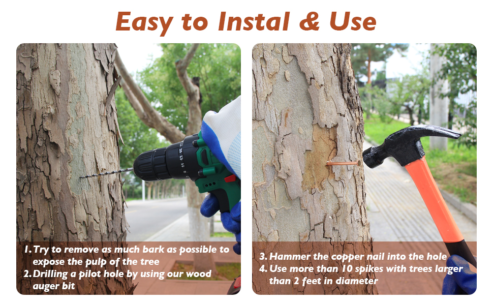 3.5 inch long copper spikes