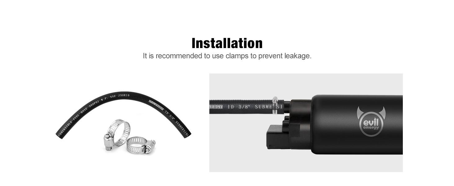 EVIL ENERGY 3/8" Fuel Line Hose Submersible SAE 30R10 1FT