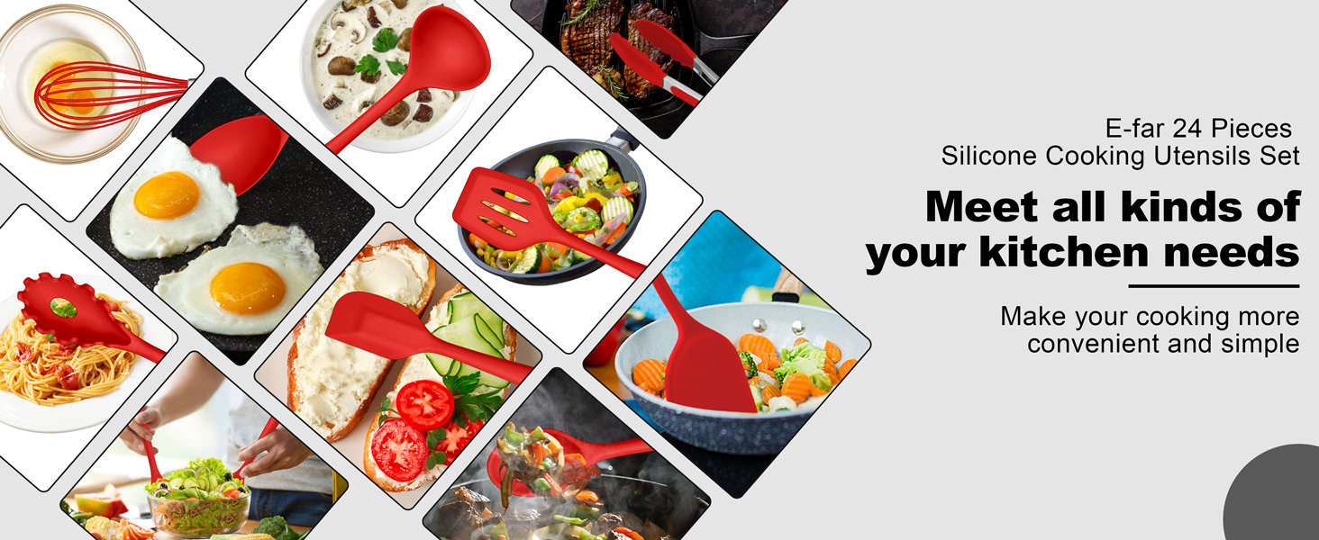 Silicone Cooking Utensils Set
