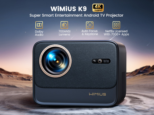 WIMIUS K9 Video Projector 本体 スタンド付き WiMiUS プロジェクター K9(スタンド付き) 実機レビュー】Android