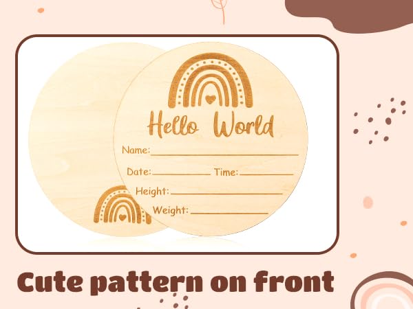 Baby Birth Announcement Sign with Ink Pad