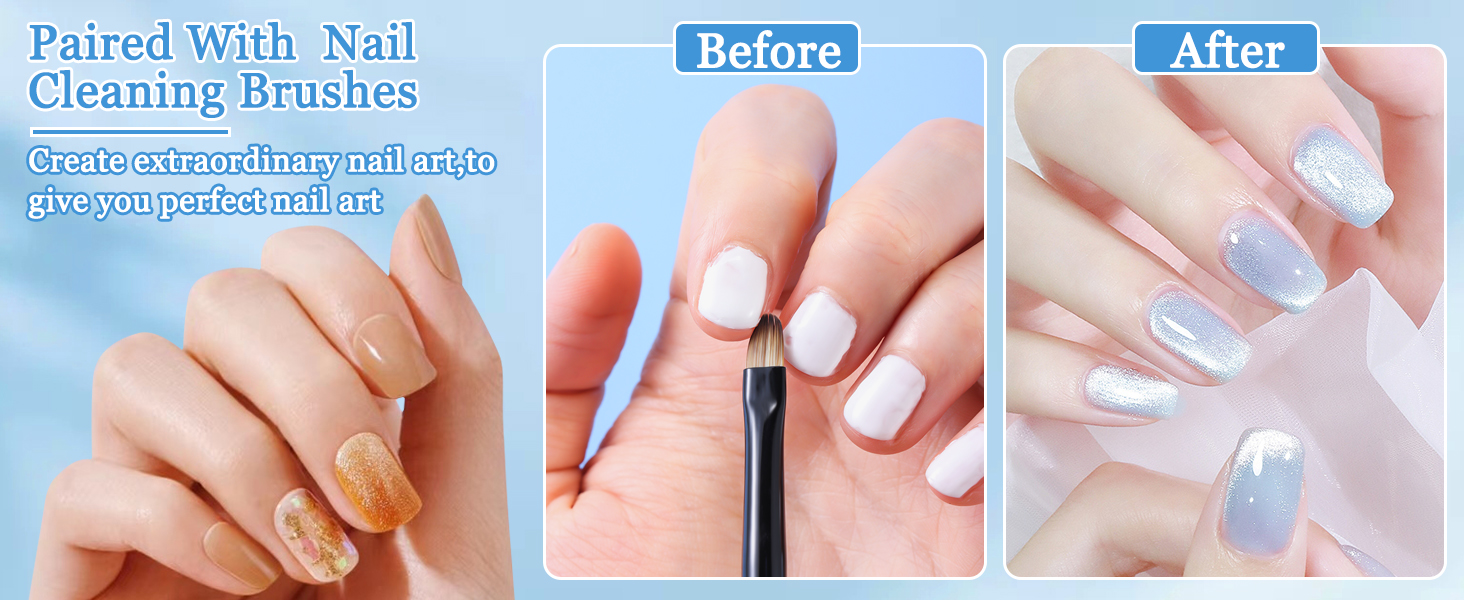 Nail Brushes for Cleaning Polish Mistakes on the Cuticles