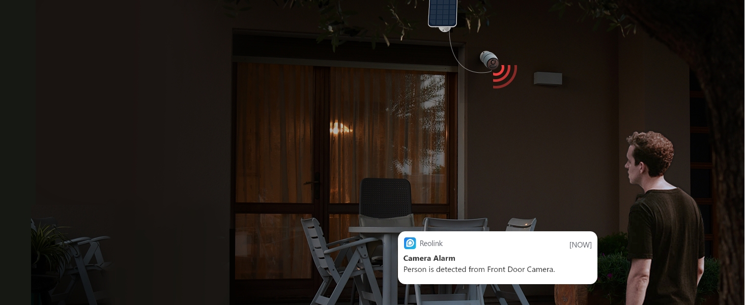 Receive push notifications or email alerts and customize the siren to ward off the unwelcome.