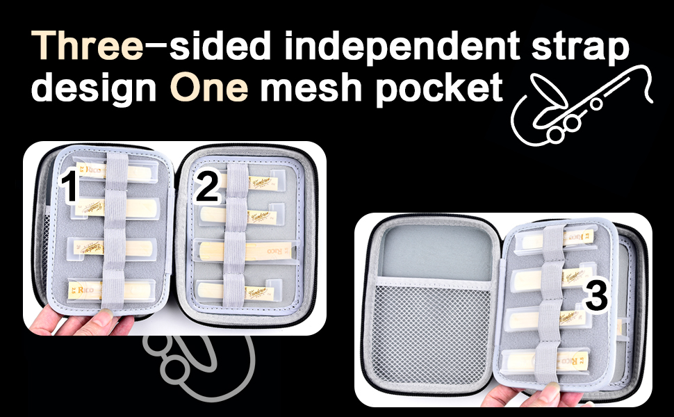 Reeds Case Compatible with 12 pcs D'Addario Woodwinds丨for