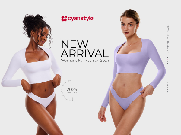Cyanstyle Women's Sexy Square Neck Crop Tops Double Lined