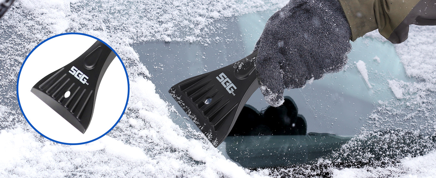 SEG Direct 50" Extendable Snow Brush Ice Scraper Combination with Foam