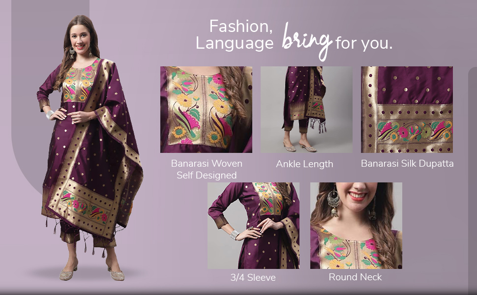 VredeVogel Kurta Set with Dupatta
