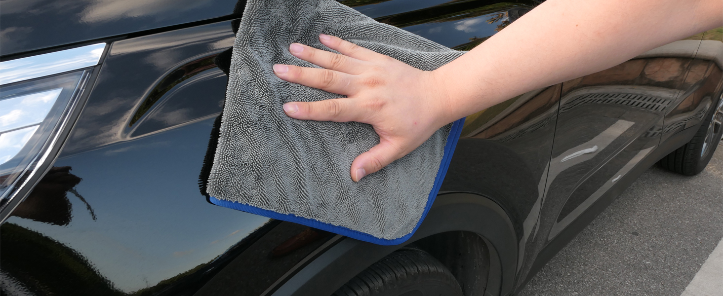 SHSCLY Microfiber Car Drying Towel Super Absorbent Twist