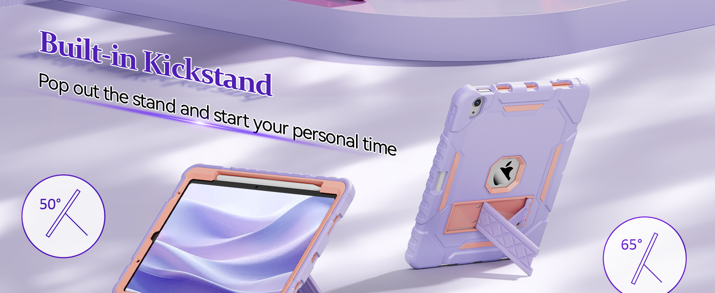 case for ipad air 5th generation with kick stand purple