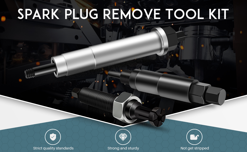 ZIBOPAR Spark Plug Extractor, Broken Spark Plug Remove Tool