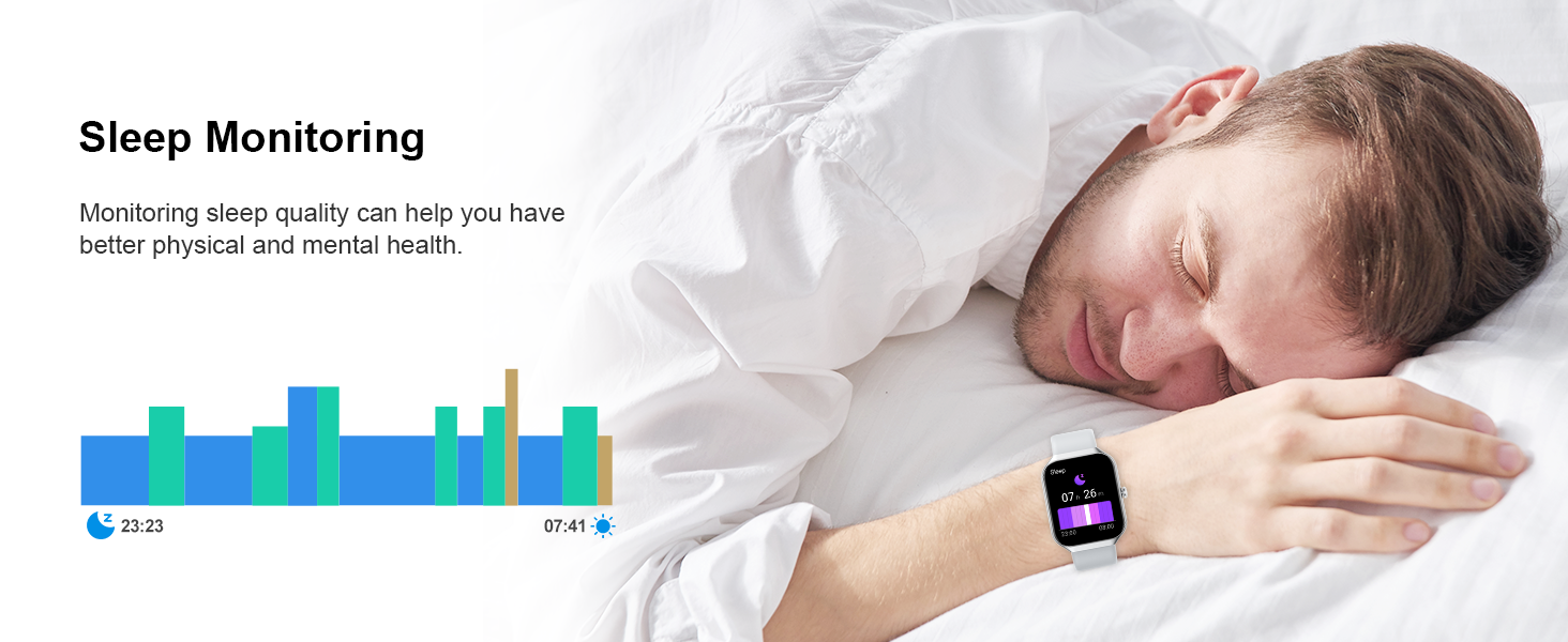 Smart Watch for Men Women Answer/Make Calls, 1.96" Fitness Watch Step