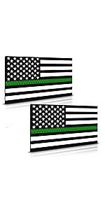 Reflective Distressed American Flags