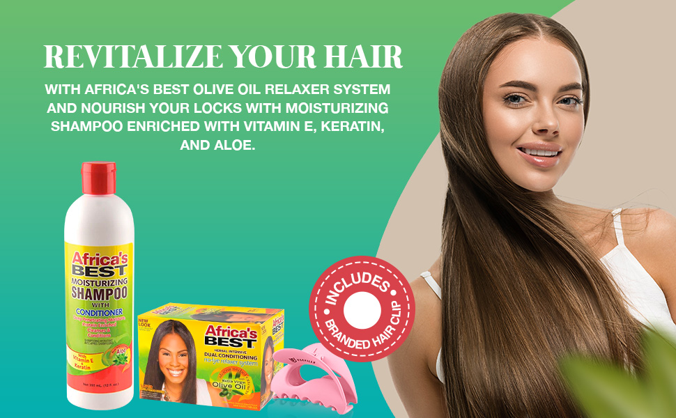 Africa's Best No-Lye Relaxer Moisturizing Shampoo Conditioner