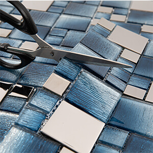 Blue/Silver mirror glass mosaic tile for kitchen bathroom backsplash shower wall subway glass tile