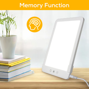 SAD Lamp, Light Therapy Lamp 10000 Lux, SAD LED Lights with 5 Brightness Modes,