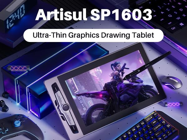 ARTISUL SP1603 15.6インチ LCDスケッチパッド Amazon.com: Artisul SP1603 15.6 Inch Graphics Drawing Tablet