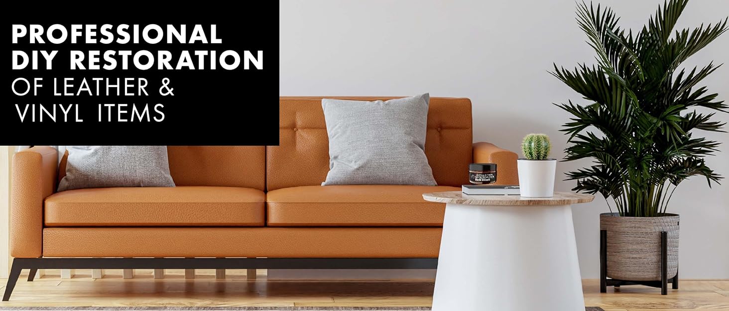 FORTIVO Leather Recoloring Balm, Leather Color Restorer, Leather Scratch Remover