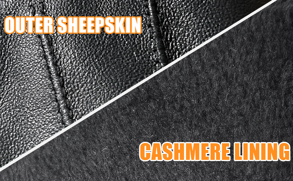 sheepskin cashmere lining