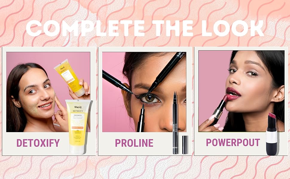 Sheeq Beauty, beauty, lip gloss, lipstick, facewash, matte, smooth, eyeliner, kajal, mascara, Glossy