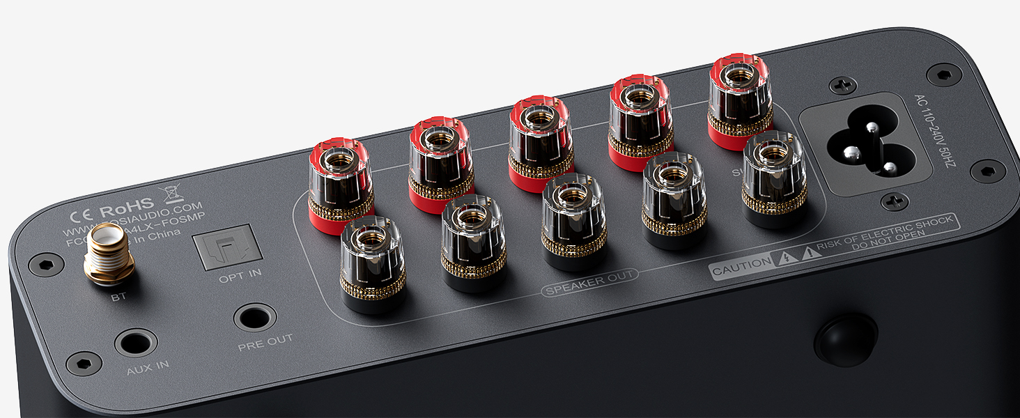 4 channel amplifier bluetooth, 4 channel amplifier home audio, bluetooth amplifier, fosi amplifier