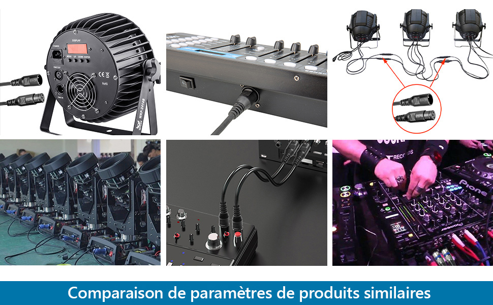 Comparaison de paramètres de produits similaires