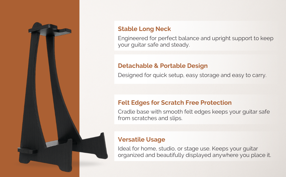 Wooden Guitar Stand