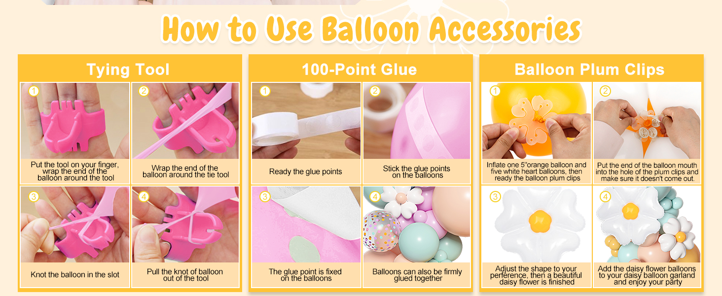 flower balloon garland