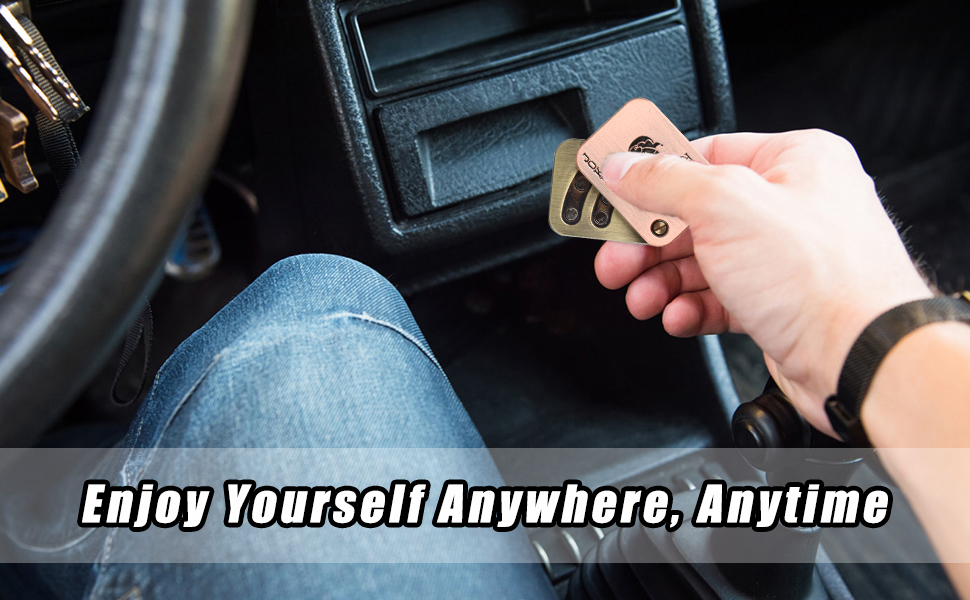 Metal Fidget Toys Metal Poker Push Card Fidget Slider Stress