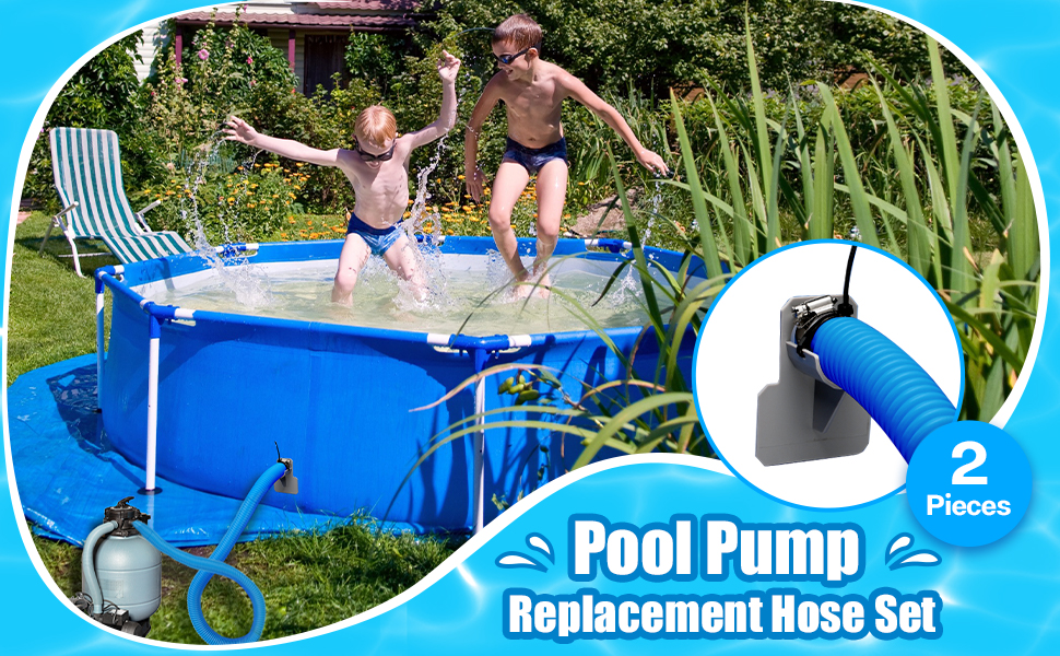 2 Pcs Pool Pump Replacement Hose for Above Ground Pools 1.