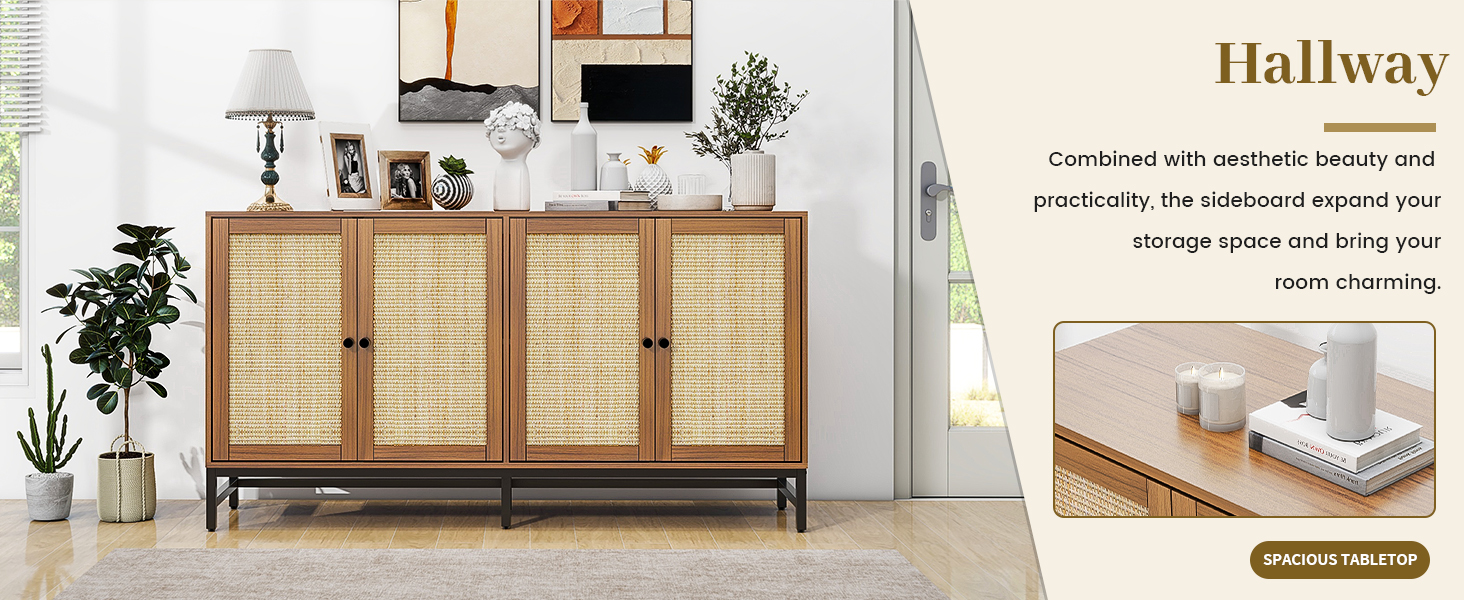 sideboard,rattan cabinet,accent cabinet,cabinet,buffet,credenza,buffet cabinet,wooden sideboard