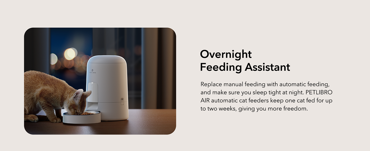 PETLIBRO Automatic Cat Feeder, BatteryOperated Automatic